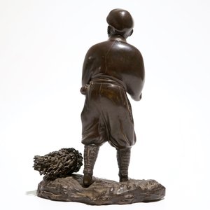 Un modèle d'un homme en bronze, Japon, Meiji — photo 4
