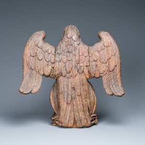Un modèle d'un pélican en chêne sculpté, 17ème — photo 4