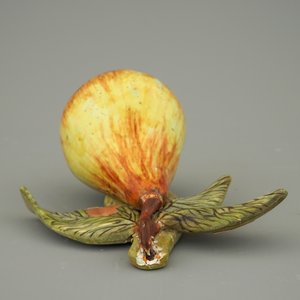 Un modèle d'une poire en faïence polychrome de Delft, 18ème — photo 6