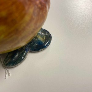 Un modèle d'une pomme et un d'une poire en faïence de Delft polychrome, 18ème — photo 9