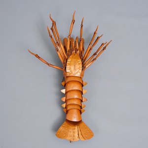 Un okimono 'jizai' en cuivre figurant une langouste, signé Myochin, Showa, 20ème — photo 7