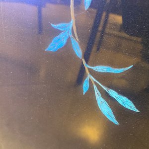 Un panneau en soie noire orné de plumes de martin-pêcheur, Chine, 18/19ème — photo 21