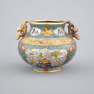Un petit brûle-parfum en cloisonné de Chine, 19/20ème — photo 3