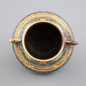 Un petit brûle-parfum en cloisonné de Chine, 19/20ème — photo 6