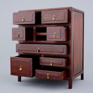 Un petit cabinet en bois hongmu, Chine, début du 20ème — photo 8