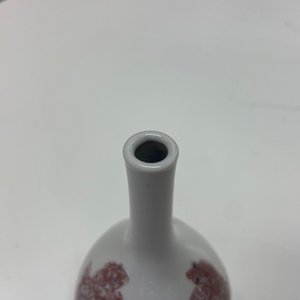 Un petit vase de forme bouteille en porcelaine de Chine en rouge de cuivre, Kangxi — photo 17