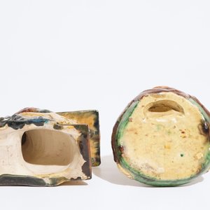 Un pichet Art Nouveau et deux figures en poterie flamande, prob. ateliers de Vandevoorde, 20ème — photo 16