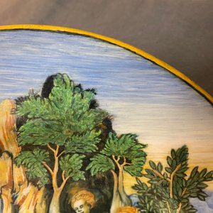 Un plat du service Lanciarini en majolique italienne à sujet mythologique du 'Châtiment des Ménades', Urbino, 16ème — photo 7