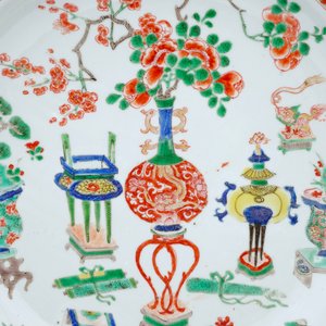 Un plat en porcelaine de Chine famille verte, Kangxi — photo 2
