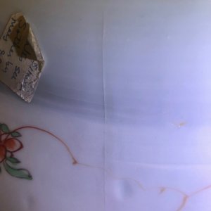 Un plat en porcelaine de Chine famille verte sur fond bleu poudré, Kangxi — photo 6