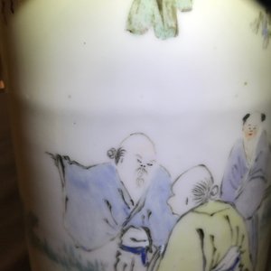 Un porte-chapeau en porcelaine de Chine qianjiang cai, 19/20ème — photo 11
