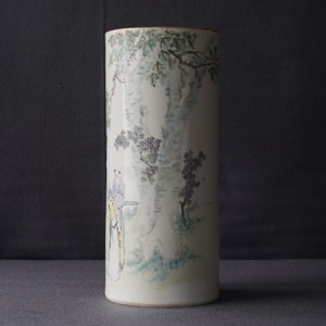 Un porte-chapeau en porcelaine de Chine qianjiang cai, 19/20ème — photo 16