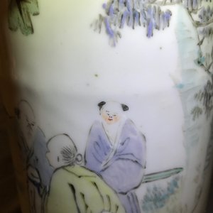 Un porte-chapeau en porcelaine de Chine qianjiang cai, 19/20ème — photo 10
