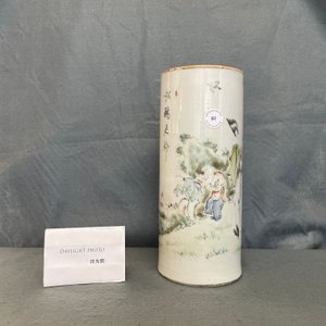 Un porte-chapeau en porcelaine de Chine qianjiang cai, 19/20ème — photo 13