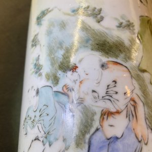 Un porte-chapeau en porcelaine de Chine qianjiang cai, 19/20ème — photo 9