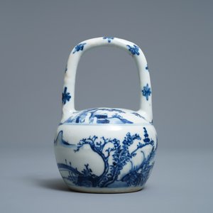 Un pot à chaux en porcelaine de Chine en bleu et blanc pour le Vietnam, Kangxi — photo 4