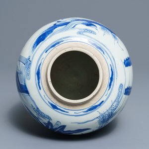 Un pot à gingembre en porcelaine de Chine bleu et blanc aux garçons jouants, Kangxi — photo 5
