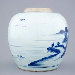 Un pot à gingembre en porcelaine de Chine bleu et blanc, Kangxi — photo 2