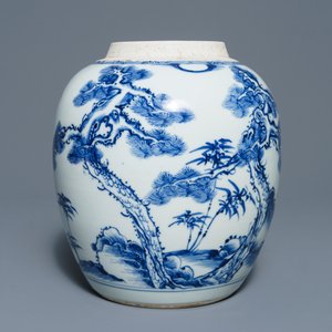 Un pot à gingembre en porcelaine de Chine bleu et blanc, Kangxi — photo 4