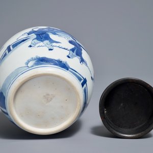 Un pot à gingembre en porcelaine de Chine bleu et blanc, Kangxi — photo 6