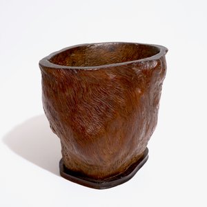 Un pot à pinceaux en bois de racine, Chine, 19/20ème — photo 7