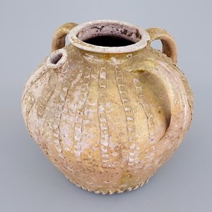 Un pot au bec en proto-grès d'Andenne, 13ème — photo 1