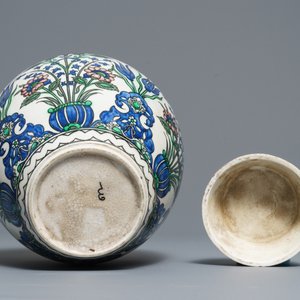 Un pot couvert de style Iznik en faïence de Samson, Paris, 19ème — photo 6