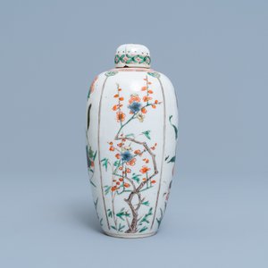 Un pot couvert et une assiette en porcelaine de Chine famille verte, Kangxi — photo 5