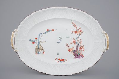 Un présentoir en porcelaine de Meissen de style Kakiemon, 18ème