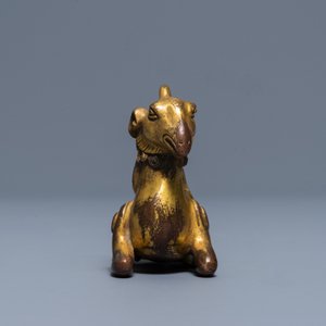 Un presse-papier en bronze doré en forme d'un bélier, Chine, 19/20ème — photo 6