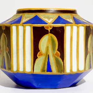 Un prototype d'un vase à décor géométrique, Marcel Bourdon et Charles Catteau pour Boch Frères Keramis, ca. 1927 — photo 2