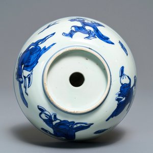 Un rare bol à double parois en porcelaine de Chine en bleu et blanc, 'zhuge, Jiajing — photo 6