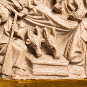 Un relief en albâtre sculpté représentant 'L'adoration des mages', Nottingham, Angleterre, 15ème — photo 4
