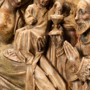Un relief en albâtre sculpté représentant 'L'adoration des mages', Nottingham, Angleterre, 15ème — photo 11