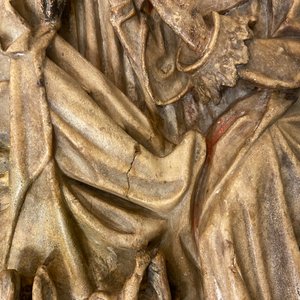 Un relief en albâtre sculpté représentant 'L'adoration des mages', Nottingham, Angleterre, 15ème — photo 31