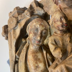 Un relief en albâtre sculpté représentant 'L'adoration des mages', Nottingham, Angleterre, 15ème — photo 46