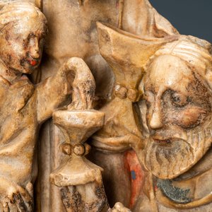 Un relief en albâtre sculpté représentant 'L'adoration des mages', Nottingham, Angleterre, 15ème — photo 5