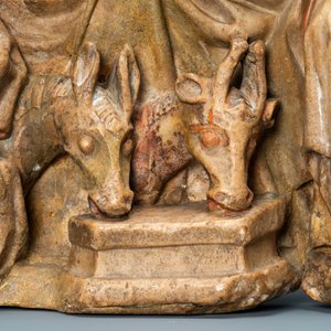 Un relief en albâtre sculpté représentant 'L'adoration des mages', Nottingham, Angleterre, 15ème — photo 10