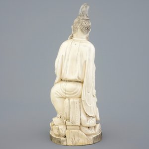Un sage avec un enfant en ivoire sculpté, Chine, 19ème — photo 4