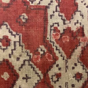 Un sari rituel en ikat patola pour l'Indonésie aux tampons de la Compagnie des Indes, Gujarat, Inde, 17ème — photo 12