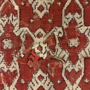 Un sari rituel en ikat patola pour l'Indonésie aux tampons de la Compagnie des Indes, Gujarat, Inde, 17ème — photo 15