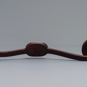 Un sceptre en bois et jade dans son coffret de présentation, Chine, République, 20ème — photo 11