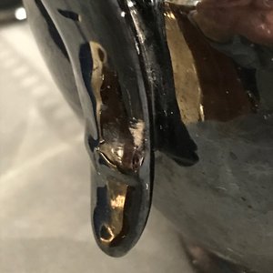 Un service à café de 4 pièces en terre noire de Namur à montures en argent, 18ème — photo 24