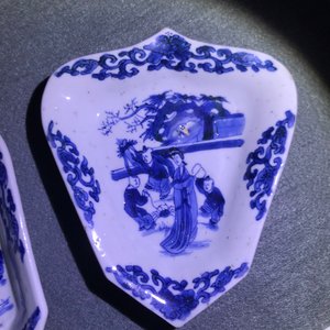 Un service à mendiants en porcelaine de Chine bleu et blanc, Kangxi — photo 14