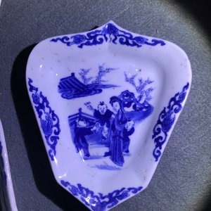Un service à mendiants en porcelaine de Chine bleu et blanc, Kangxi — photo 17