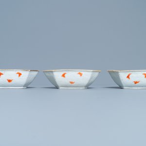 Un service à mendiants en porcelaine de Chine famille rose à décor 'Wu Shuang Pu', 19ème — photo 6