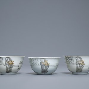 Un service à thé de 15 pièces en porcelaine de Chine grisaille, Yongzheng/Qianlong — photo 15