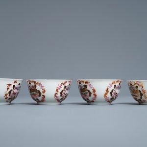 Un service à thé de 17 pièces en porcelaine de Chine famille rose de style Meissen, Qianlong — photo 11