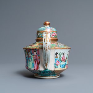 Un service à thé de 19 pièces en porcelaine de Chine famille rose de Canton, 19ème — photo 15