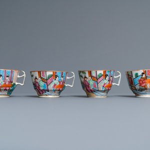 Un service à thé de 19 pièces en porcelaine de Chine famille rose de Canton, 19ème — photo 25
